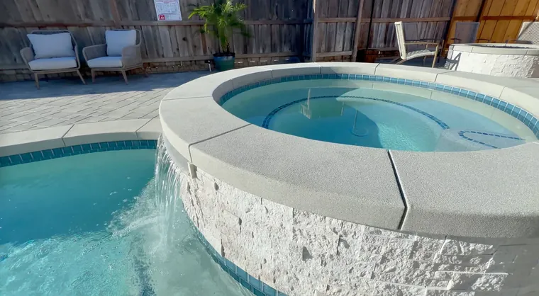 Custom pool and spa project in Castaic, CA