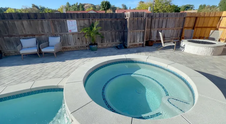 Custom pool and spa project in Castaic, CA