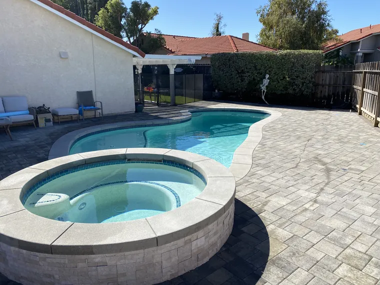 New pool construction project in Castaic, CA